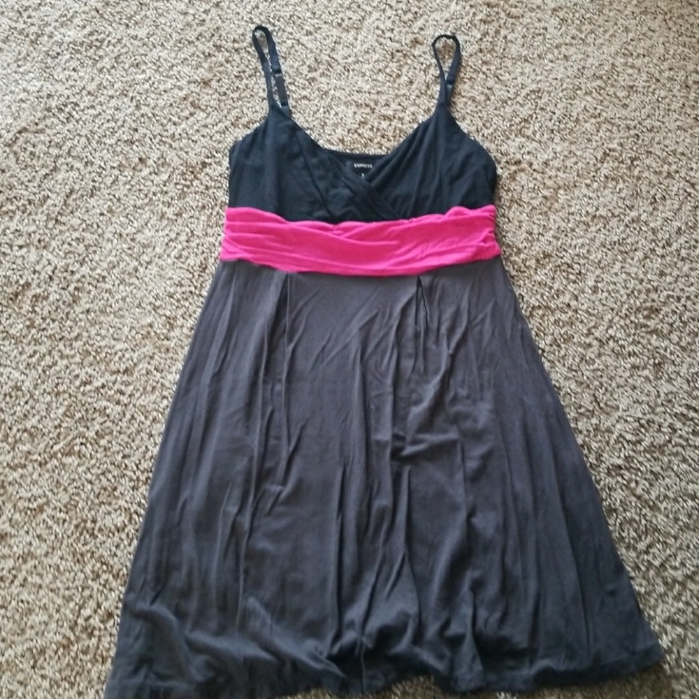 Express adjustable spaghetti strap dress